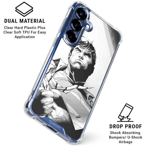 DC Comics Superman Unchained #1 SD Comic Con Variant Cover New 52 Art by Jim Lee Galaxy S25 Clear Case